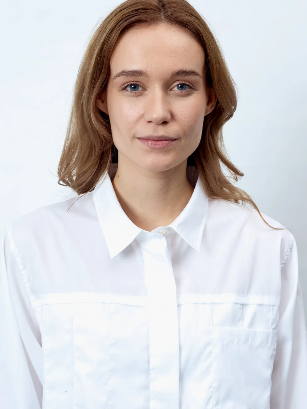 ANNETTE - Langarm Damenbluse, gewebt